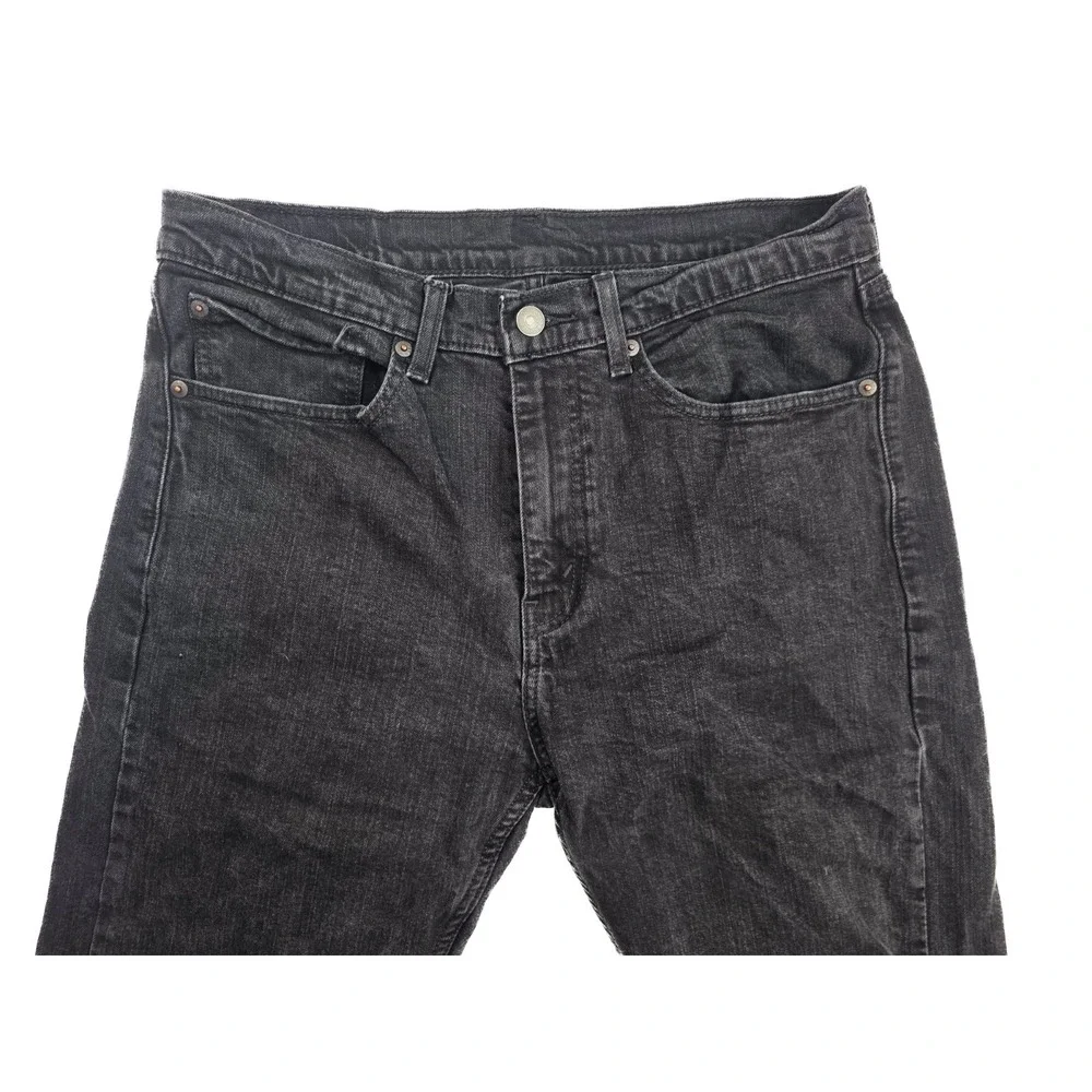 Levi's 505 Regular Fit Black Wash‎ Denim Straight Leg Jeans Men's Size 34x34